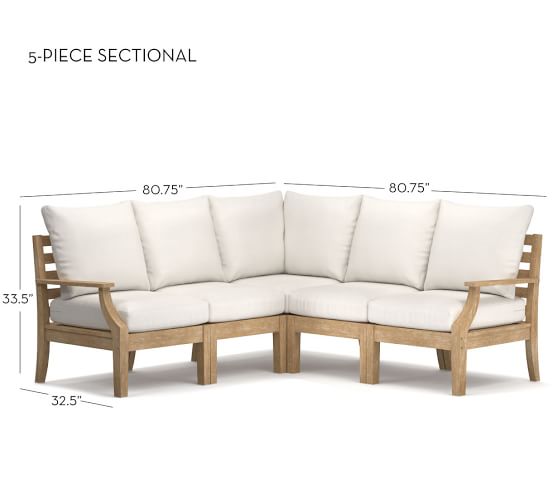 Belmont Outdoor Sectional Set Pottery Barn