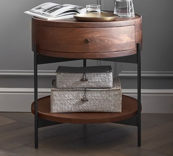 Warren 22 Round Nightstand Pottery Barn