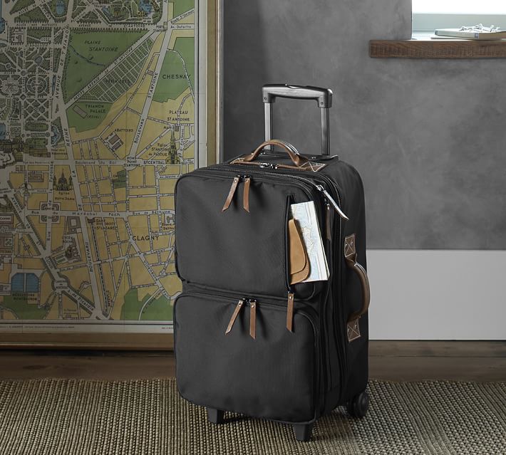 leather rolling luggage