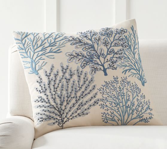 pottery barn nautical pillows