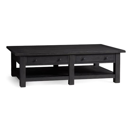 Benchwright 60 Rectangular Coffee Table Pottery Barn - Coffee Table Dark Wood And Black Benchwright 60 Rectangular Coffee Table Pottery Barn - Coffee Table Dark Wood And Black