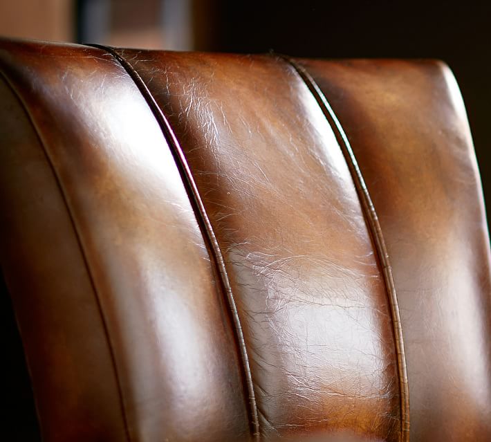 Elliot Leather Dining Chair Pottery Barn