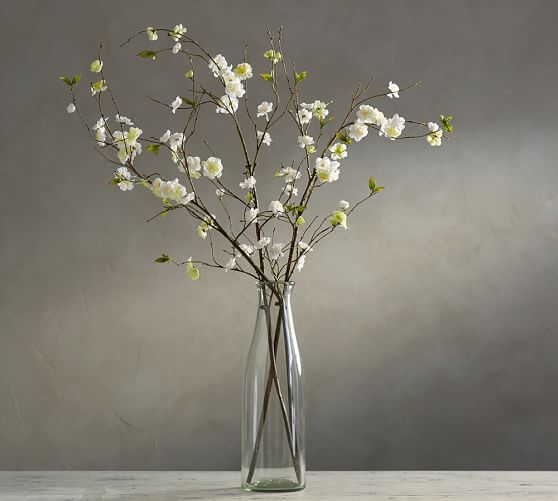Faux Cherry Blossom Branch Artificial Flowers Pottery Barn