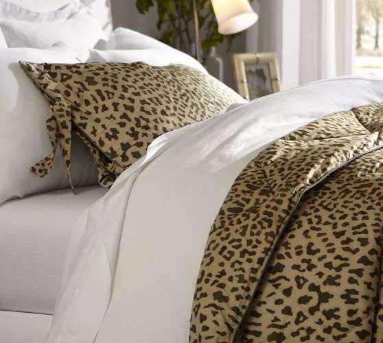 leopard bedding