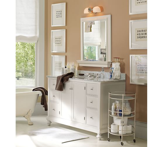 Metropolitan Wall Mirror With Shelf Pottery Barn