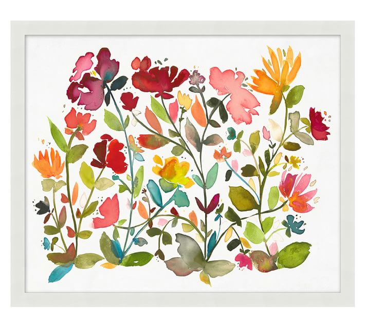 Oversize Fl Pattern Framed Print Pottery Barn - Botanical Wall Art Pottery Barn Oversize Fl Pattern Framed Print Pottery Barn - Botanical Wall Art Pottery Barn
