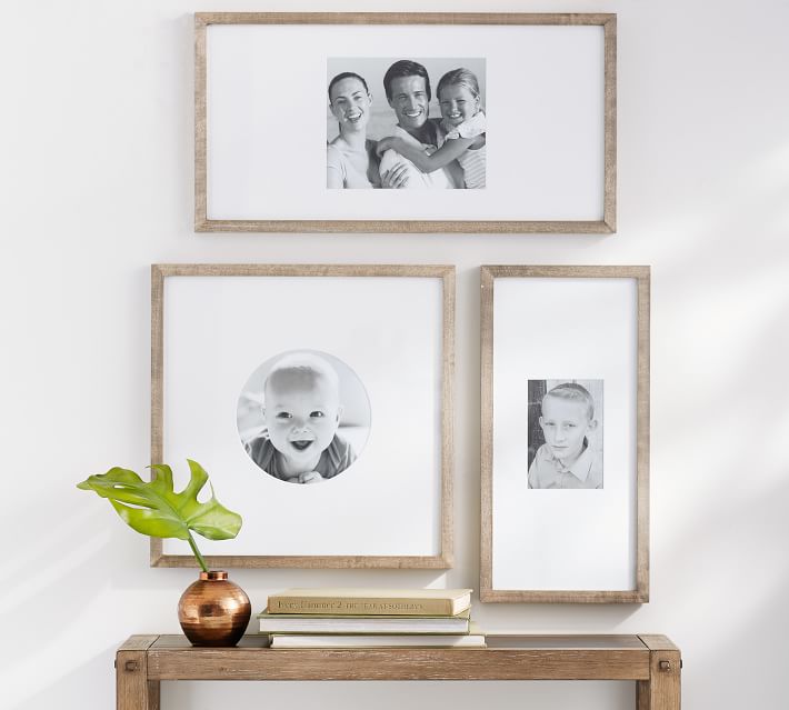 Wood Gallery Custom Mat Picture Frames Pottery Barn