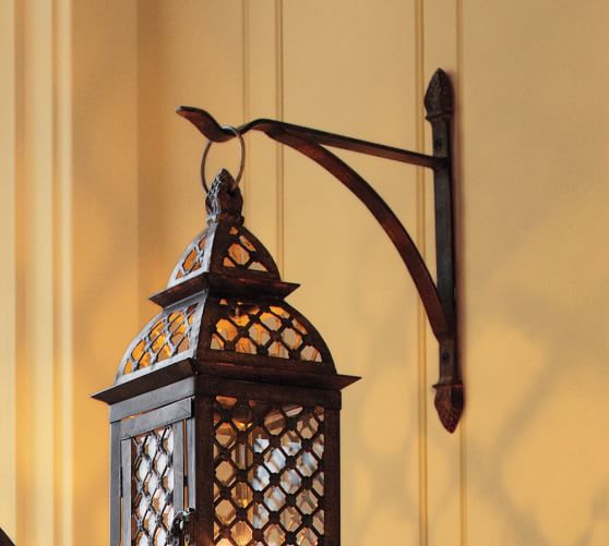 Casablanca Wall Mounted Bracket Lantern Hook Pottery Barn - Lantern Wall Hooks Casablanca Wall Mounted Bracket Lantern Hook Pottery Barn - Lantern Wall Hooks