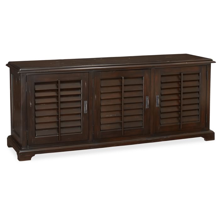 Holstead Shutter Large Media Console Pottery Barn