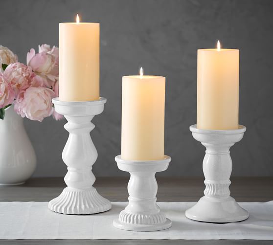 ceramic candle holders