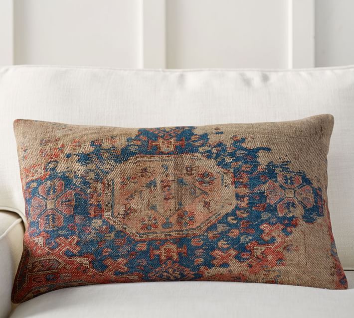 Navin Print Lumbar Decorative Pillow 