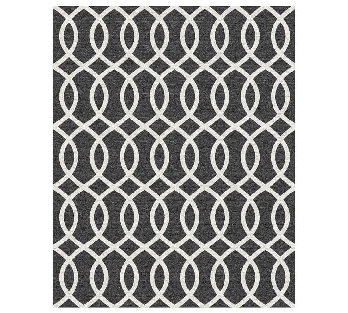 Marissa Custom Tufted Rug Charcoal Pottery Barn