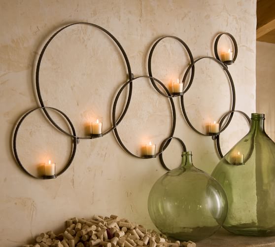 Circles Wall Mount Votive Holder Pottery Barn - Pottery Barn Wall Candle Holder Circles Wall Mount Votive Holder Pottery Barn - Pottery Barn Wall Candle Holder