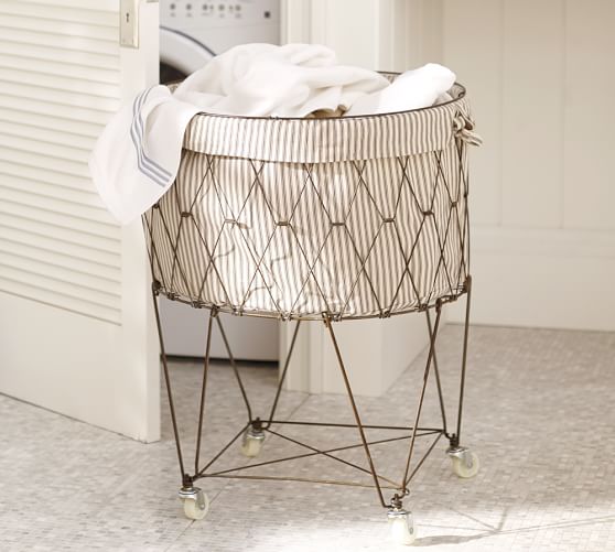 pottery barn baby hamper