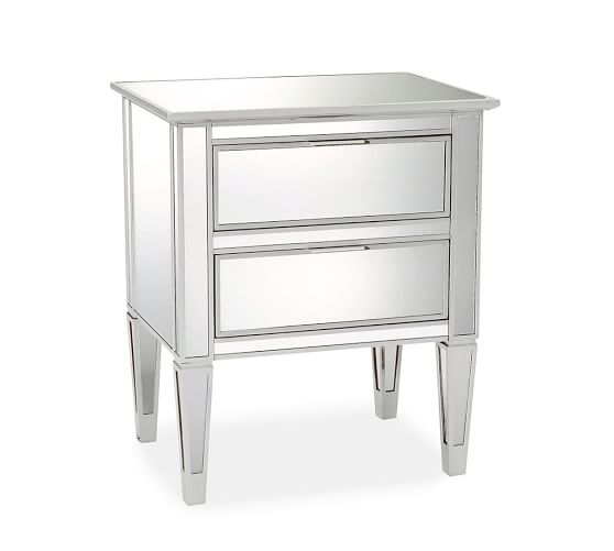 Park 24 Mirrored Nightstand Pottery Barn