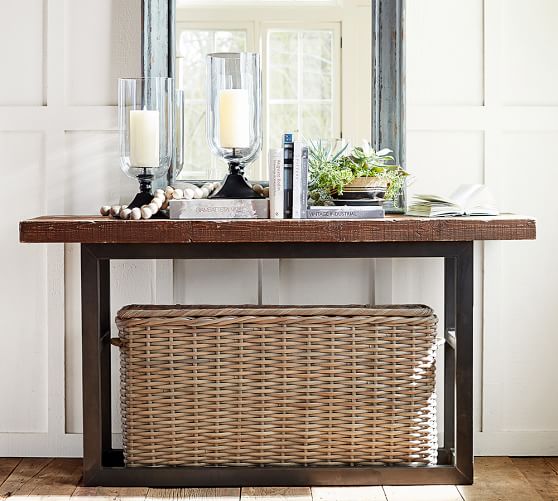 pottery barn console table