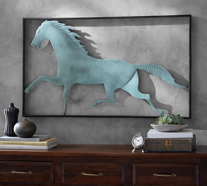 Running Horse Wall Art Pottery Barn