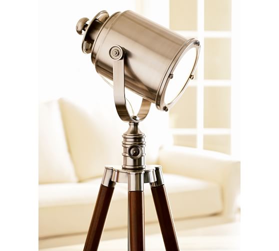 Photographer S Adjule Tripod Metal Floor Lamp Pottery Barn Adjule Tripod Metal Floor Lamp