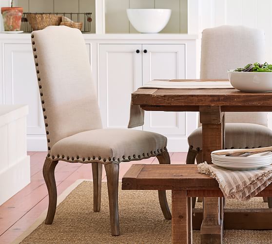 Calais Upholstered Dining Chair Pottery Barn