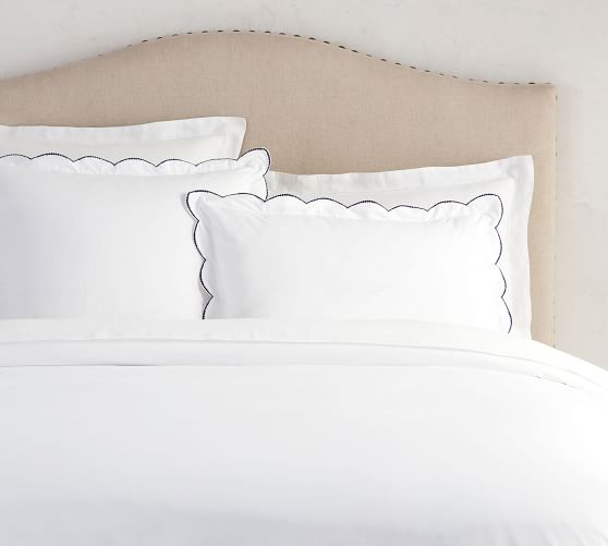 scalloped pillow sham