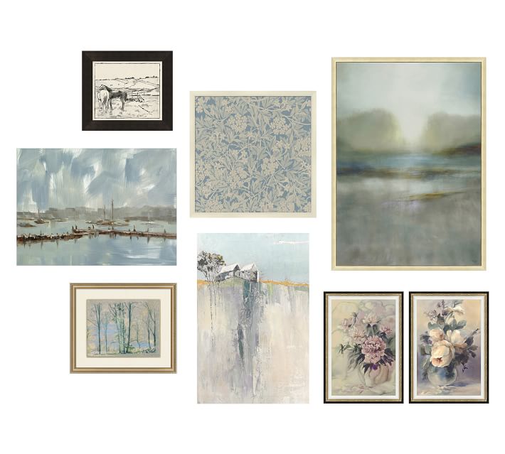 New Traditional Gallery Wall Art Pottery Barn