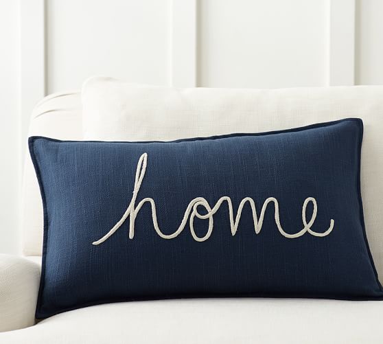 Home Sentiment Lumbar Decorative Pillow 
