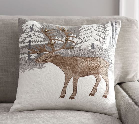 pottery barn deer pillow