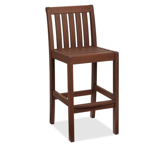 Chatham Fsc Mahogany Barstool Honey Pottery Barn