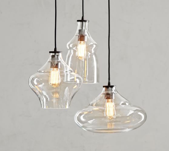 Mccarthy 3 Light Glass Pendant 23 Diameter Pottery Barn - 3 Light Glass Pendant Mccarthy 3 Light Glass Pendant 23 Diameter Pottery Barn - 3 Light Glass Pendant