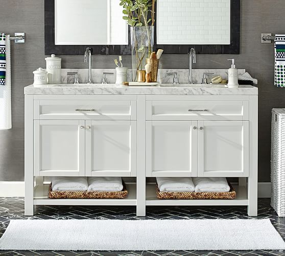 Piedmont 60 Double Sink Vanity Pottery Barn