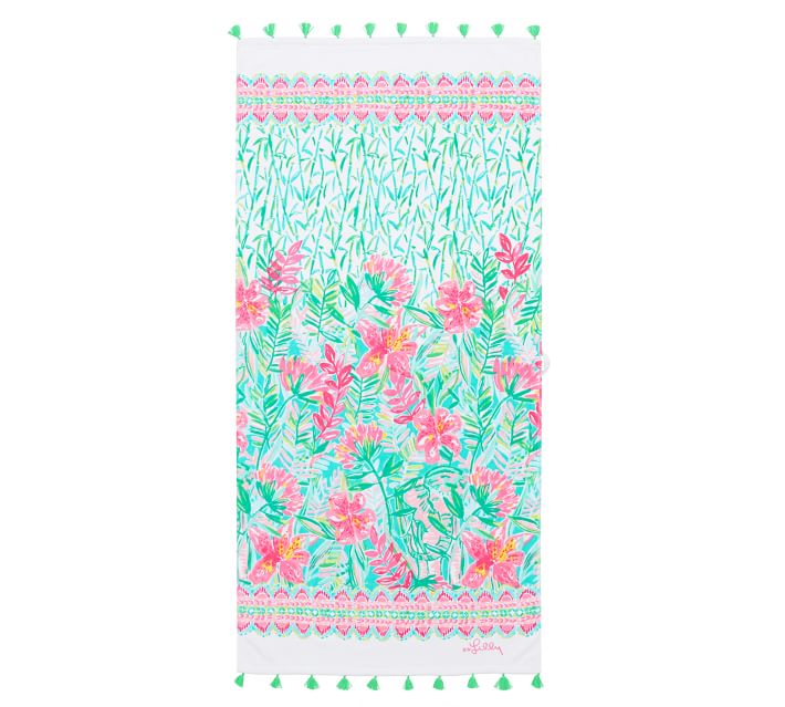 Lilly Pulitzer Jungle Lilly Beach Towel | Pottery Barn