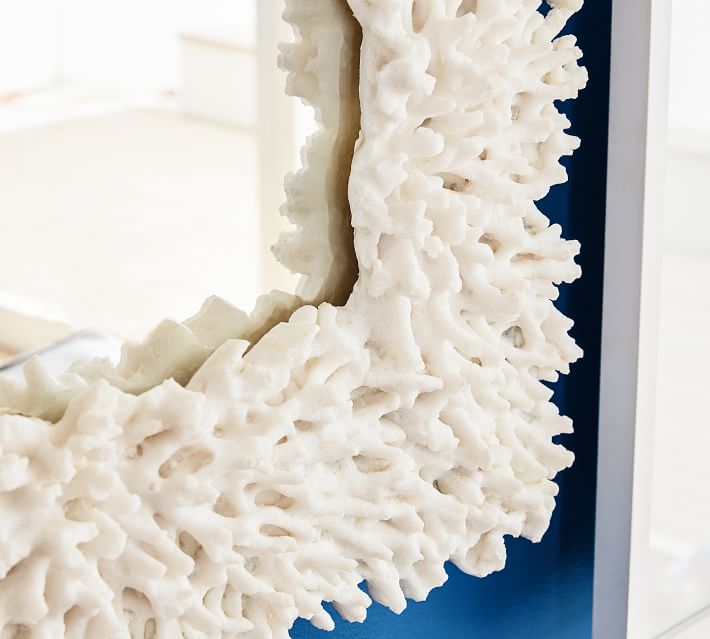 Coral Frame Wall Mirror Pottery Barn