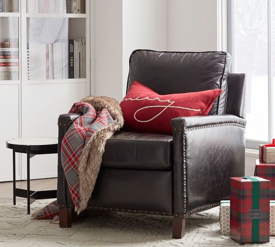 Nottingham Faux Fur Plaid Throws Pottery Barn