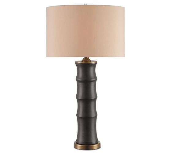 pottery barn glass table lamp