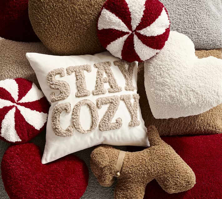 pottery barn teddy bear pillow