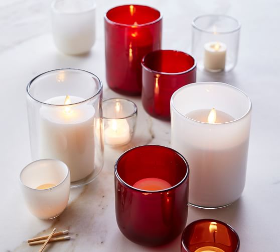 Modern Glass Votive Candleholders Pottery Barn