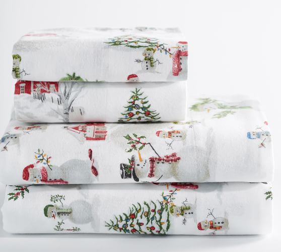 kids christmas flannel sheets