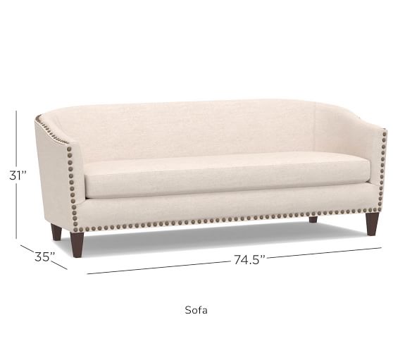 Harlow Upholstered Sofa Sofas For Small Spaces Pottery Barn