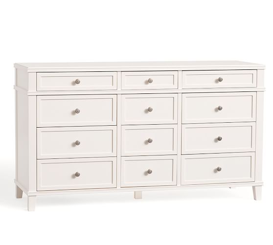 Clara 12 Drawer Wide Dresser Pottery Barn Clara 12 Drawer Wide Dresser Pottery Barn