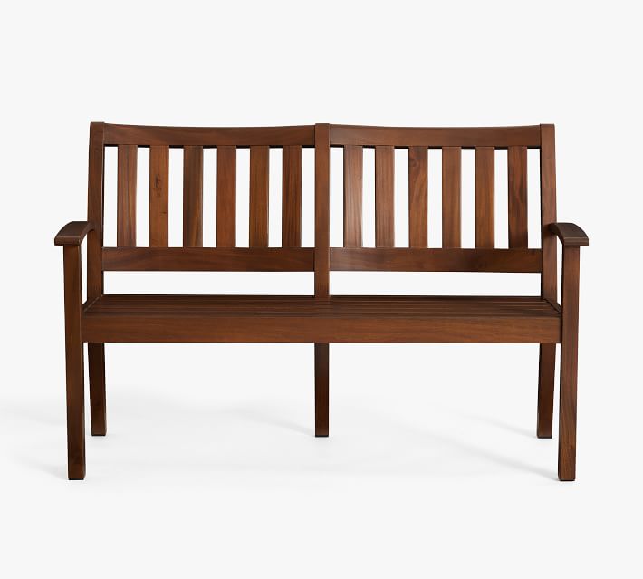 Chatham FSC® Mahogany Bench, Honey | Pottery Barn