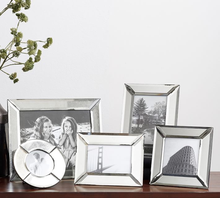 Antiqued Mirrored Picture Frames Pottery Barn