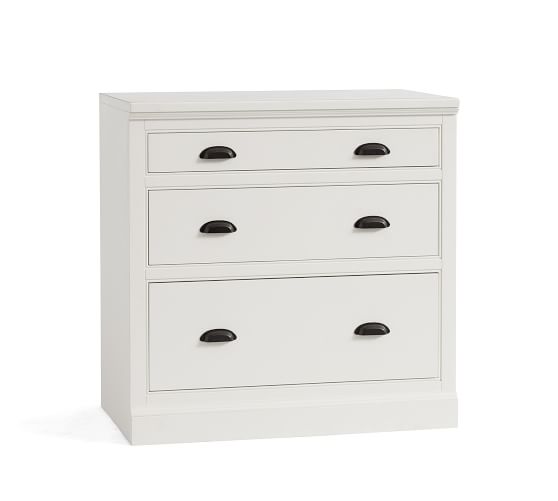 Aubrey 36 3 Drawer Lateral File Cabinet Pottery Barn Aubrey 36 3 Drawer Lateral File, White Wood File Cabinet