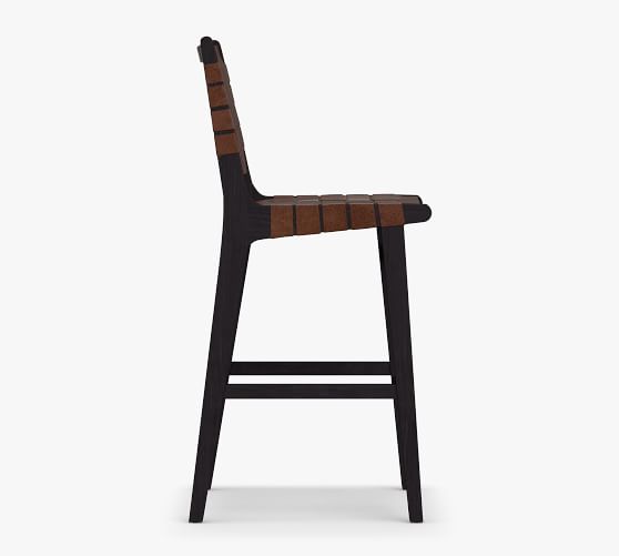 Fenton Leather Bar & Counter Stools Pottery Barn