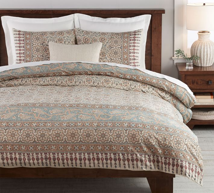 Multi Selena Kalamkari Cotton Patterned Duvet Cover Sham Pottery Barn - Pottery Barn Discontinued Bedding Multi Selena Kalamkari Cotton Patterned Duvet Cover Sham Pottery Barn - Pottery Barn Discontinued Bedding