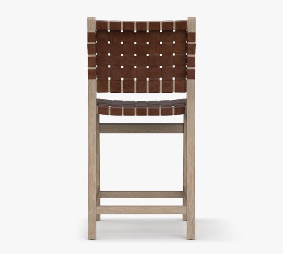 Fenton Leather Bar & Counter Stools Pottery Barn