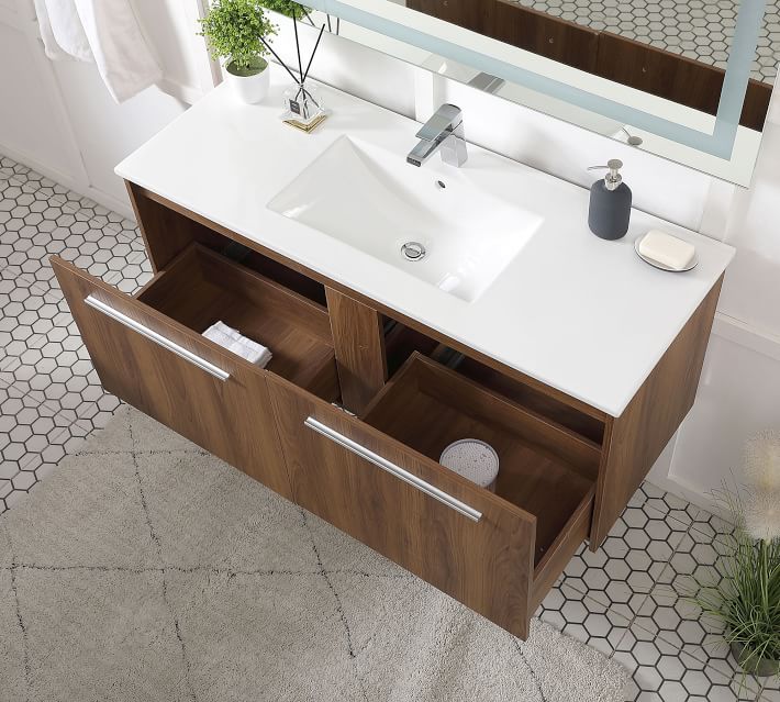 Luc 4048" Single Sink Floating Vanity with Drawer