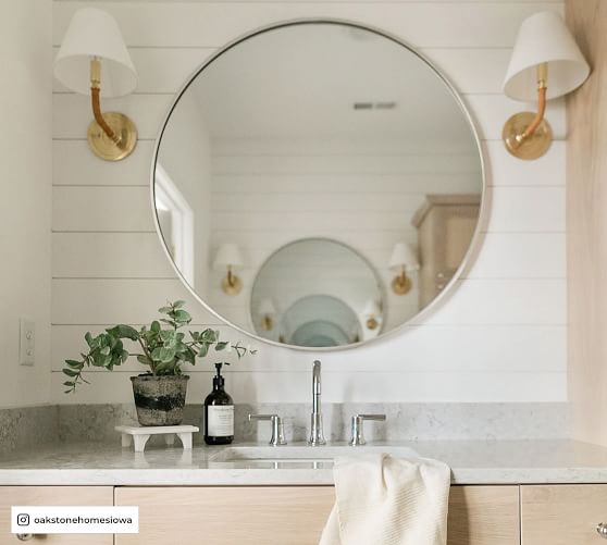 Vintage Round Mirror Pottery Barn