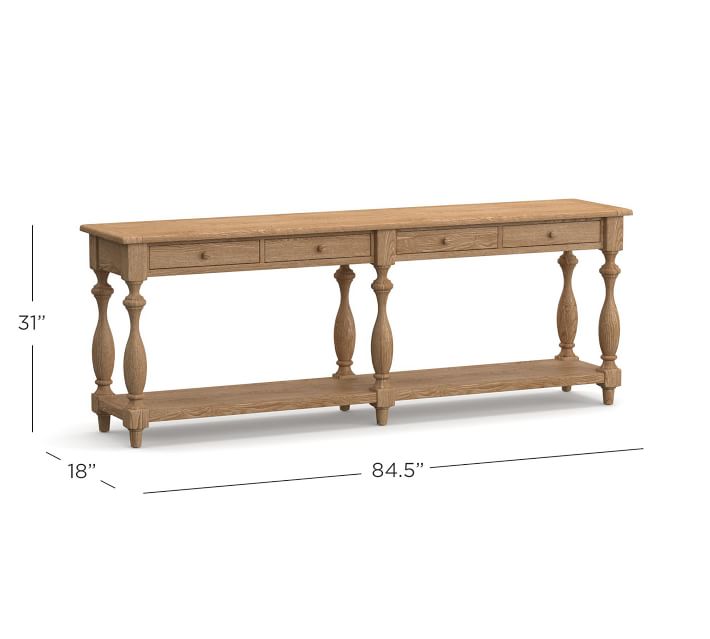 Parkmore Reclaimed Wood Console Table Pottery Barn