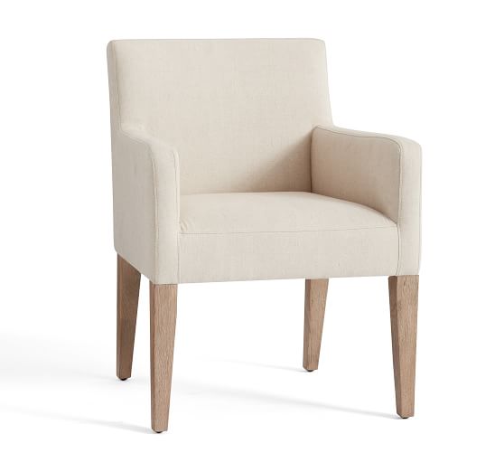 Classic Upholstered Dining Chair Armchair Pottery Barn