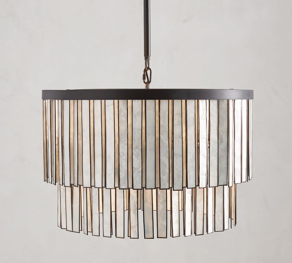 Astrid Capiz Round Chandelier Pottery Barn Astrid Capiz Round Chandelier Pottery Barn